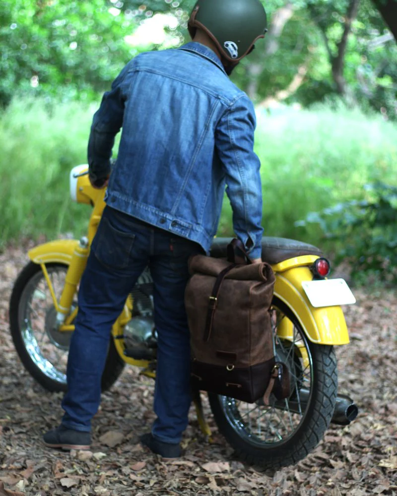 backpack pannier - classic roll top - Image 11