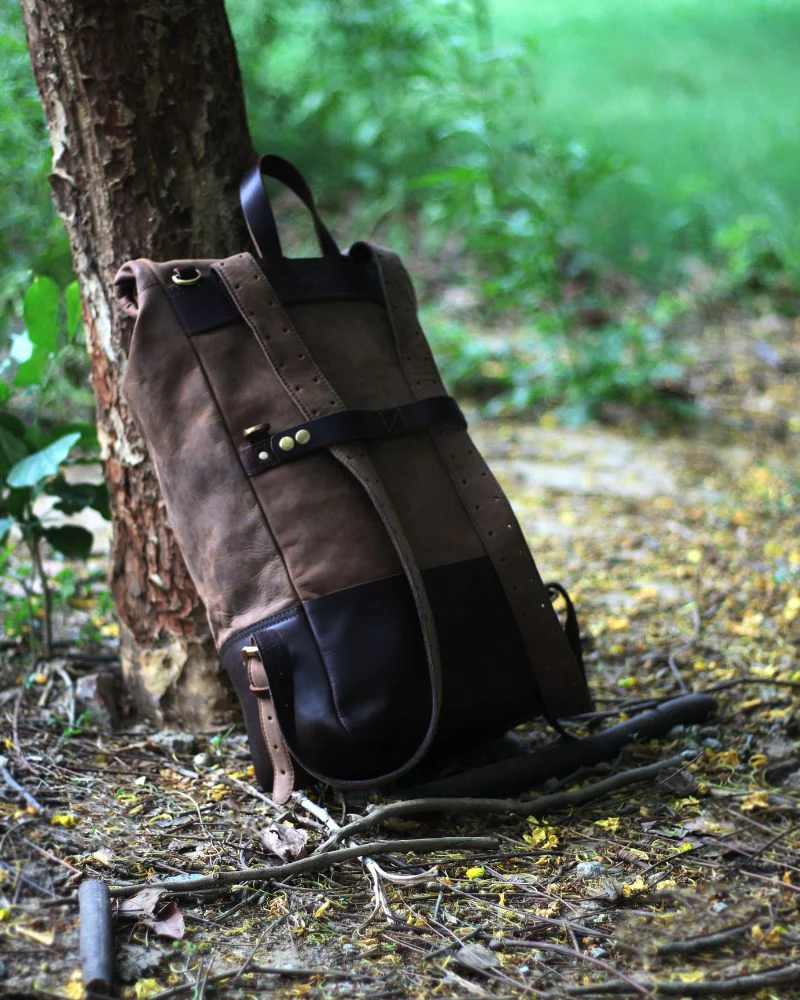 backpack pannier - classic roll top - Image 8