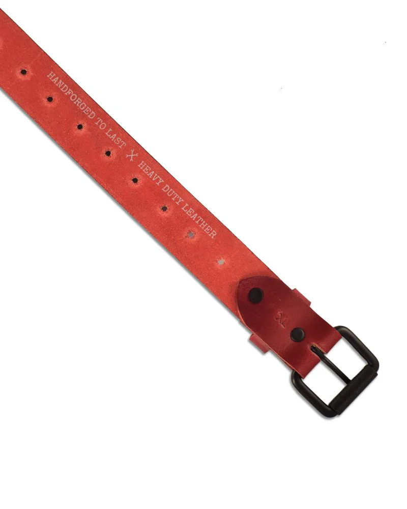 belt - cherry red single pin - Image 3
