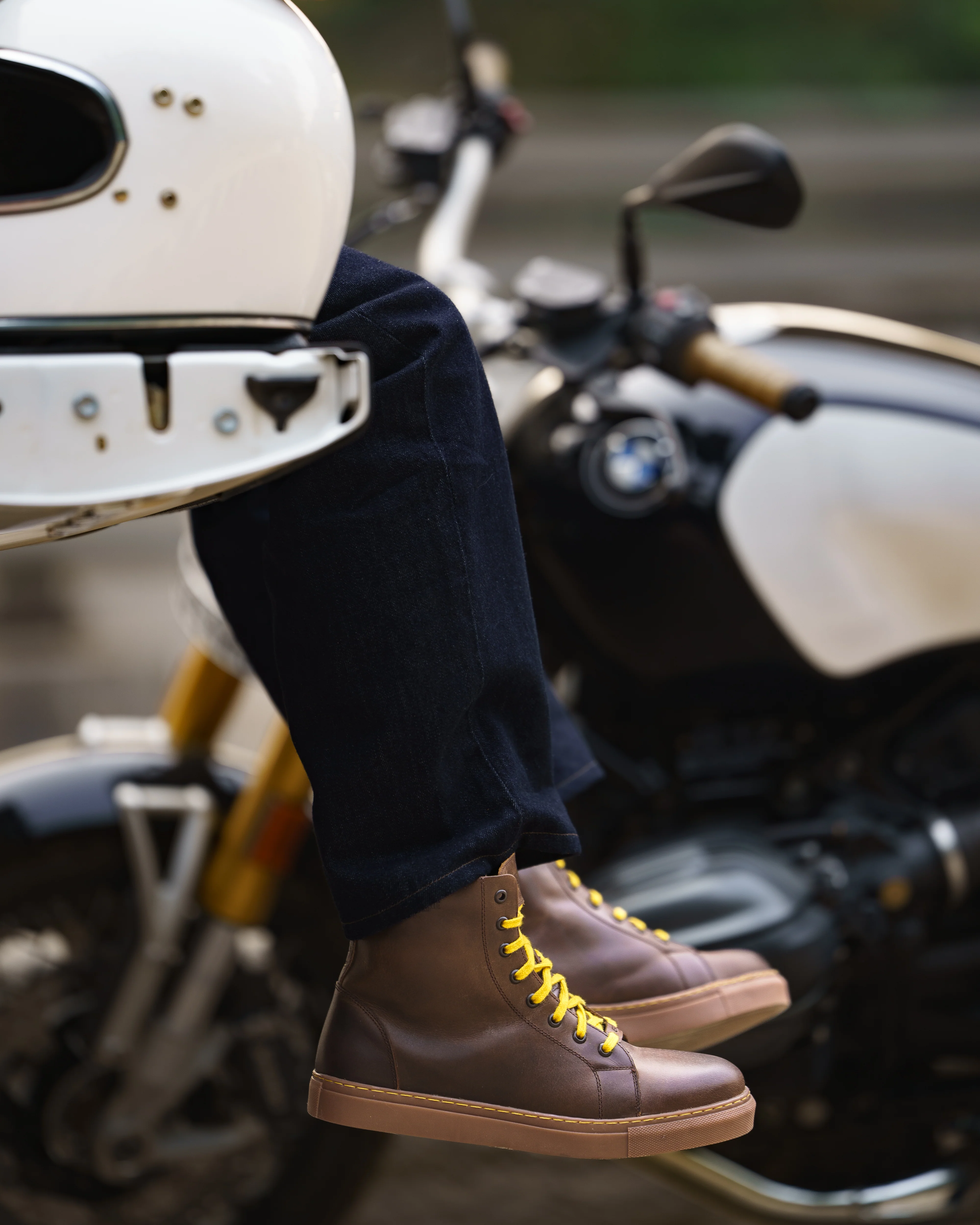 esc: men's riding sneakers mocha with personalisation - Image 4