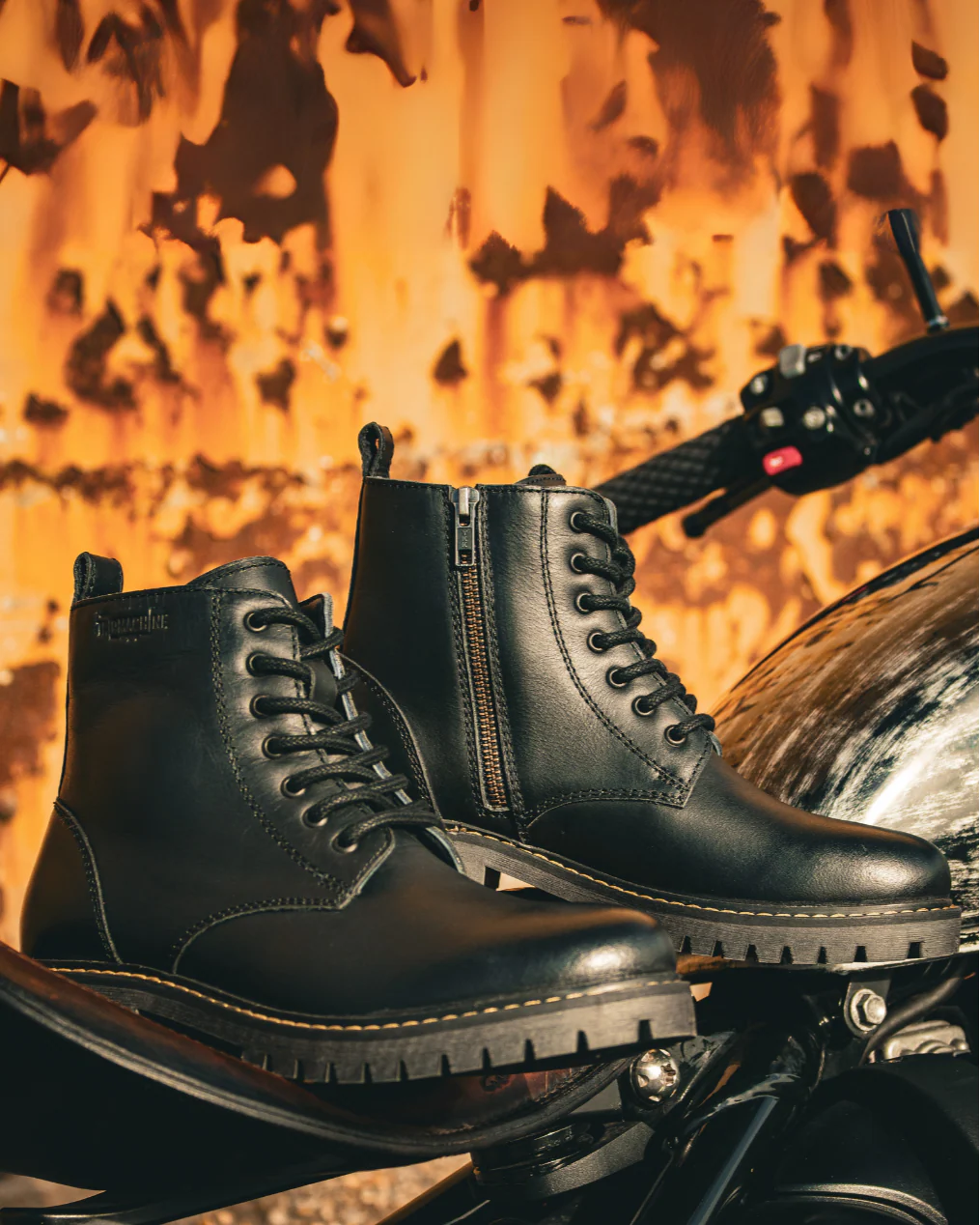 hellcat: women's riding boots black with shoe protector - Image 4