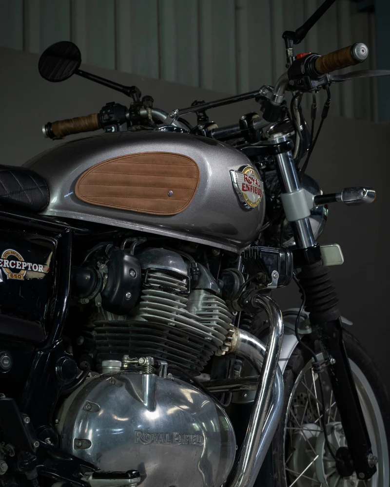 tank pads leather classic stripes - Image 10