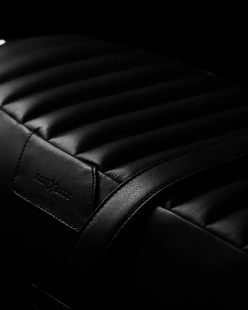 touring leather seat crafted to fit royal enfield interceptor 650 / gt 650 - Image 3