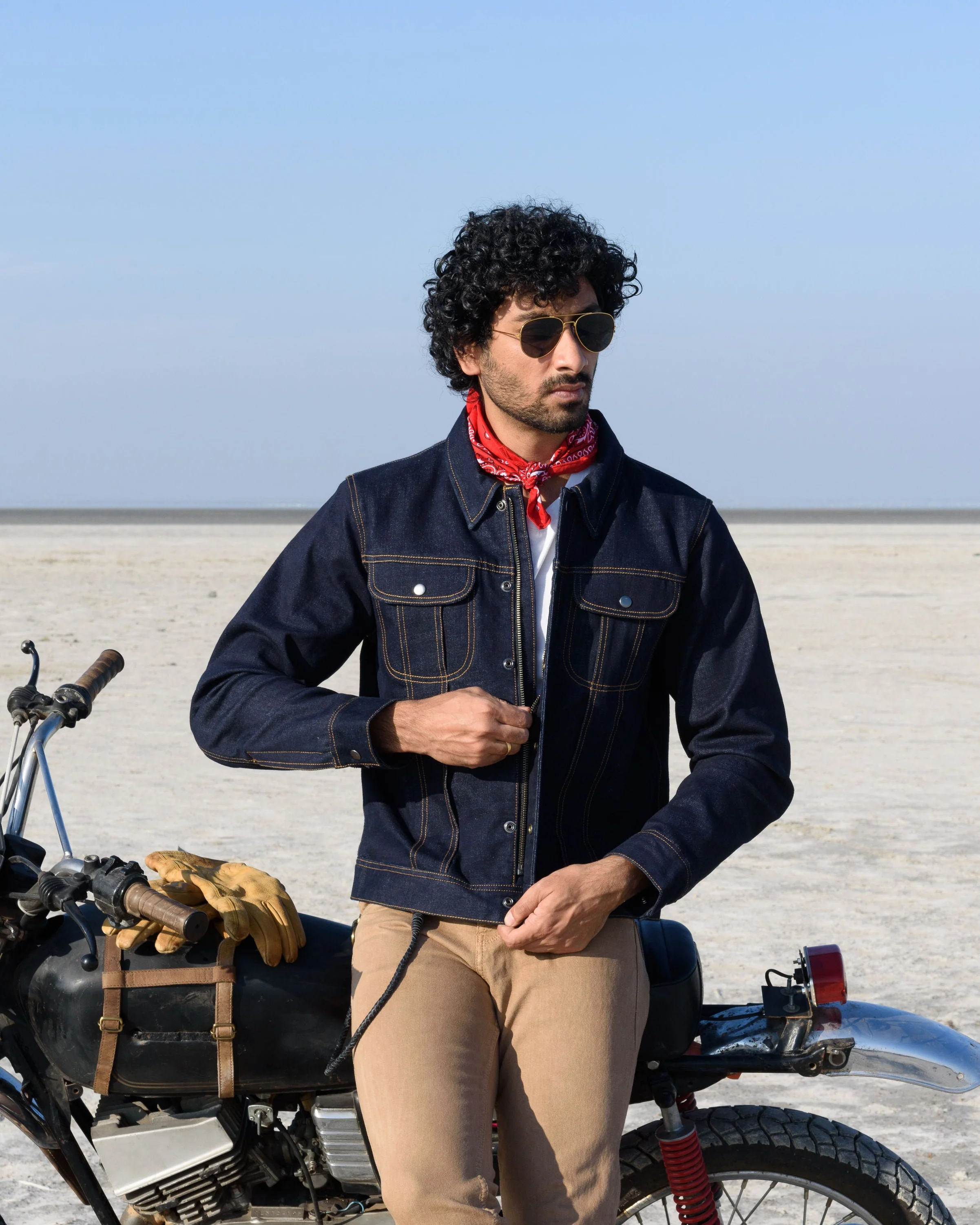 zero: denim riding jacket - Image 7